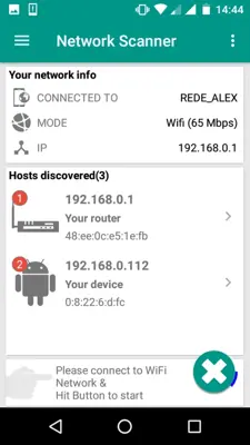 Network Scanner android App screenshot 1